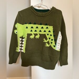 Cat & Jack Olive Green Knit Sweater